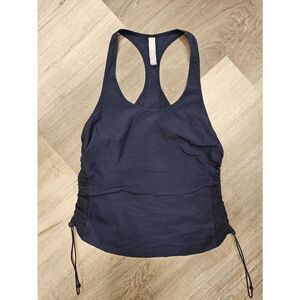 Athleta XXS Sports Cropped Top Navy Blue Athletic Wear